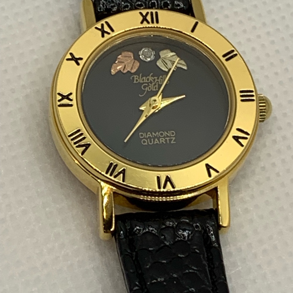 Black Hills Gold Diamond Quartz Watch